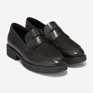 Cole Haan Black Leather Loafers